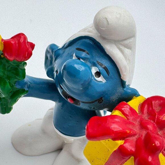 Smurf Figurine Lot of 3 Baseball Batter Gift Smurf Leprechaun Schleich Vtg - Picture 2 of 16
